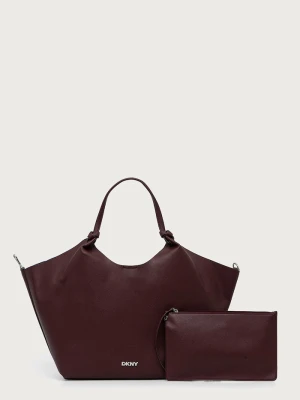 DKNY torebka shopper damska PAULA bordowy