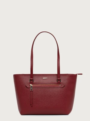 DKNY torebka shopper damska skórzana czerwony