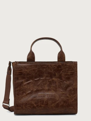 DKNY torebka shopper damska z imitacji skóry brązowy