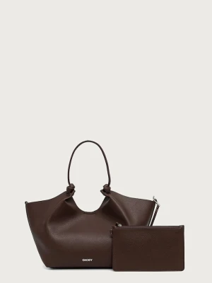 DKNY torebka shopper damska z imitacji skóry PAULA brązowy
