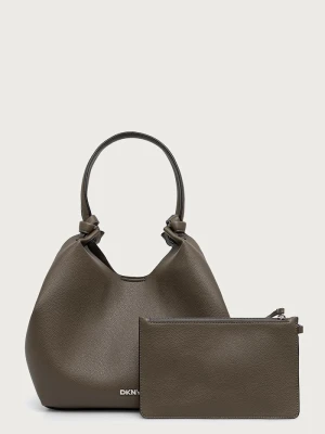 DKNY torebka shopper damska z imitacji skóry PAULA zielony