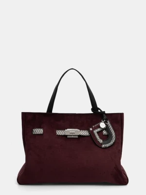 DKNY torebka shopper damska z imitacji zamszu BRYAR