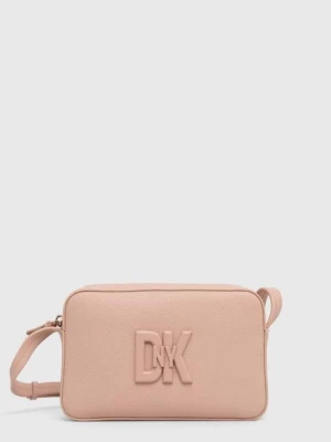 Dkny torebka skórzana kolor beżowy R33EKY31