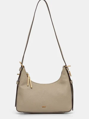 Dkny torebka skórzana kolor beżowy R44EAI65