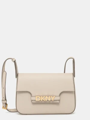 Dkny torebka skórzana kolor beżowy R51E1J30