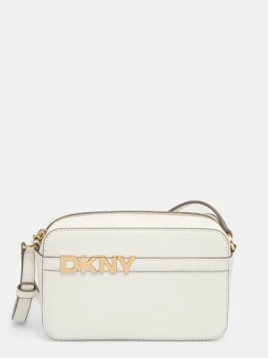 Dkny torebka skórzana kolor beżowy R51E1J31