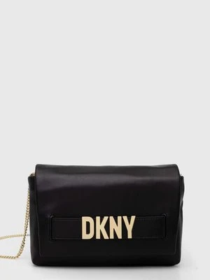 Dkny torebka skórzana kolor czarny R41GRC79