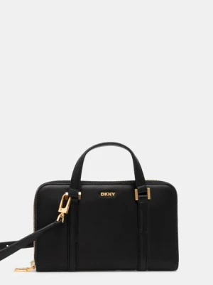 Dkny torebka skórzana kolor czarny R435KG49