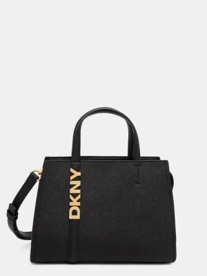 Dkny torebka skórzana kolor czarny R43EYG56