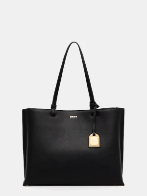 Dkny torebka skórzana kolor czarny R44A1I52