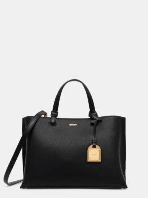 Dkny torebka skórzana kolor czarny R44D1I53