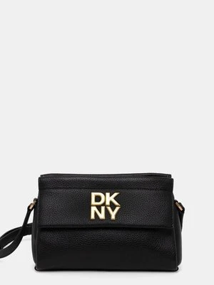 Dkny torebka skórzana kolor czarny R44EAI71