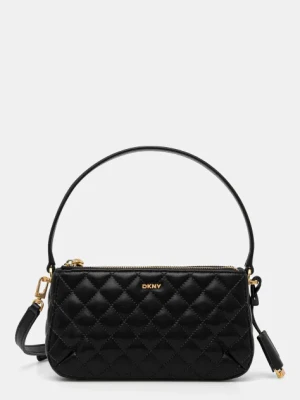 Dkny torebka skórzana kolor czarny R44EKI78