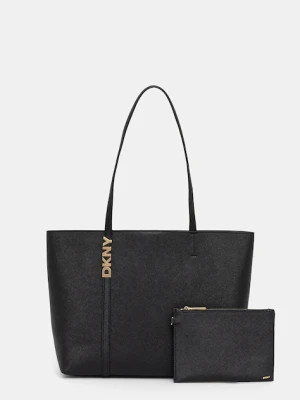 Dkny torebka skórzana kolor czarny R52AKG54