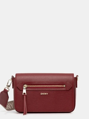 Dkny torebka skórzana kolor czerwony R42E3E21