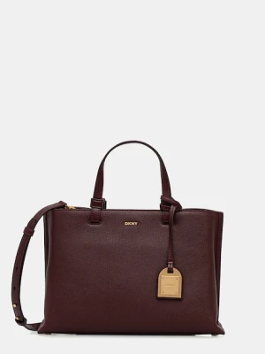 Dkny torebka skórzana kolor czerwony R44D1I53