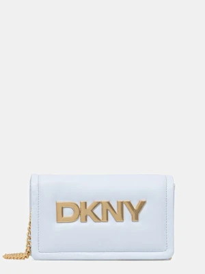 Dkny torebka skórzana kolor niebieski R44GKB74