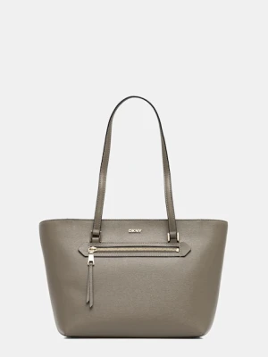 Dkny torebka skórzana kolor zielony R42A3E20