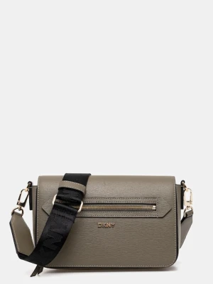 Dkny torebka skórzana kolor zielony R42E3E21