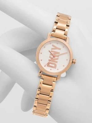 Dkny zegarek damski kolor złoty NY6648