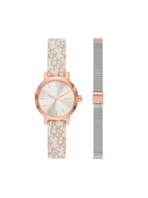 DKNY Zegarek Soho Gift Set NY6605SET Różowy