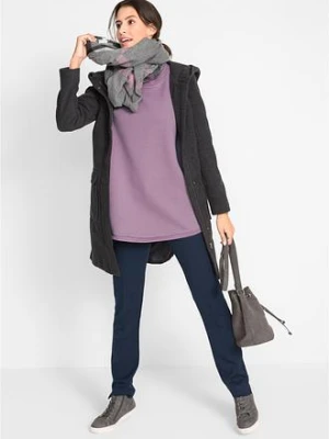 Długa bluza dresowa z wiskozą bonprix