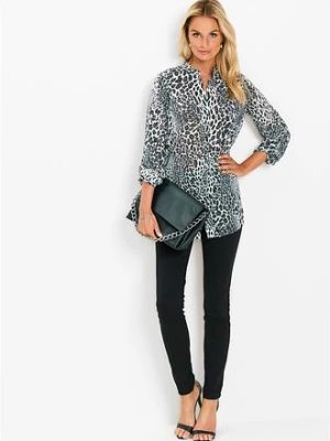 Długa bluzka szyfonowa bonprix