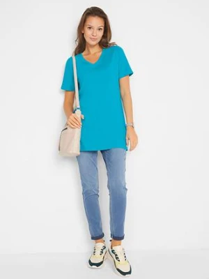 Długa bluzka  z dekoltem w serek (2 szt.) bonprix