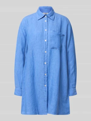 Długa bluzka z lnu o kroju relaxed fit model 'TAHIA' 0039 italy