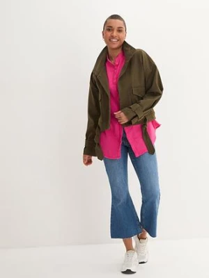 Długa bluzka z przewiewnego muślinu bonprix