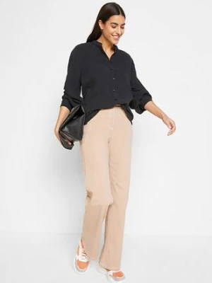 Długa bluzka z przewiewnego muślinu bonprix