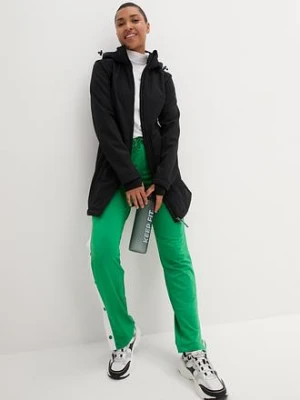 Długa, hydrofobowa kurtka funkcyjna softshell na podszewce z miękkiego polaru bonprix