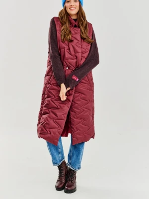 Długa kamizelka Maroon Dream XS/S