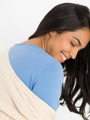 Długa koszula nocna z czystej bawełny organicznej bonprix