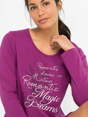 Długa koszula nocna z czystej bawełny organicznej bonprix