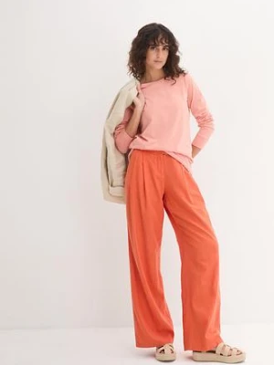 Długa koszulka z okrągłym dekoltem i długim rękawem (zestaw 5 szt.) bonprix