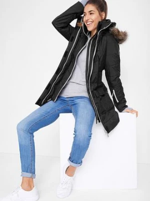 Długa kurtka funkcjonalna 2 w 1, pikowana, hydrofobowa bonprix