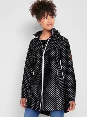 Długa kurtka softshell BonPrix czarny
