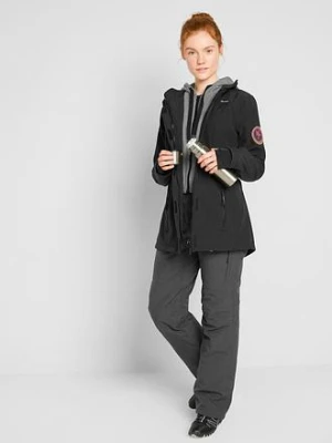 Długa kurtka softshell w optyce 2 w 1, z hydrofobowego materiału bonprix