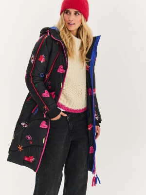 Długa kurtka zimowa Montreal Graffiti XS