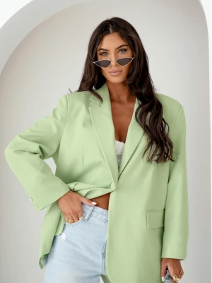 Długa marynarka oversize RIVIERA - pistacjowa  magmac 