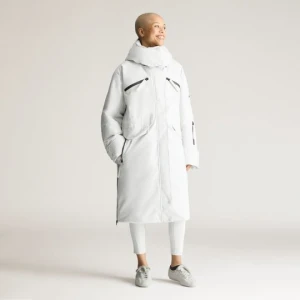 Długa ocieplana kurtka zimowa adidas by Stella McCartney Orbit Grey