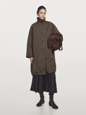 Długa Parka Z Odpinaną Kamizelką - Brązowy - - Massimo Dutti - Kobieta
