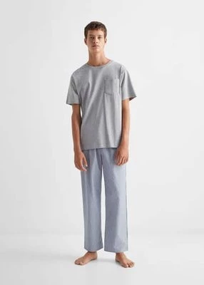Długa piżama w paski MANGO TEEN