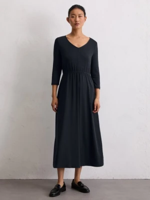 Długa rozkloszowana sukienka z dżerseju Marc O'Polo