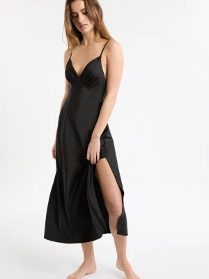 Długa satynowa halka nocna Etam