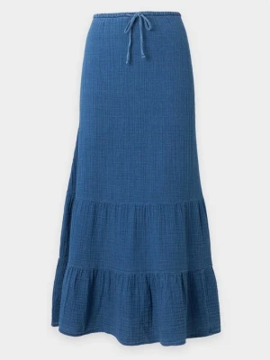 Długa spódnica GAP niebieski denim