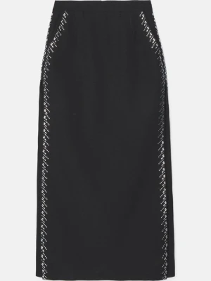Długa spódnica Paco Rabanne czarny
