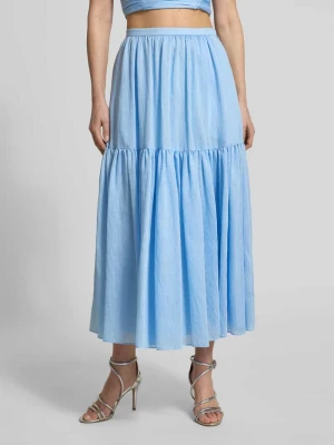 długa spódnica z dołem obszytym falbaną i bocznym zamkiem błyskawicznym Jake*s Cocktail