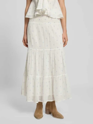 Długa spódnica z efektem stopniowania i elastycznym pasem Gina Tricot